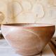 Hand-turned stoneware salad bowl