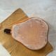 Ceramic dish in the shape of a pear.