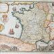 Map of the paths of Santiago de Compostela 1648