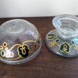 Old empty pocket biot glass cup