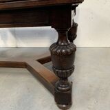 Renaissance style table in oak, 20th century