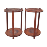 Pair of wooden side tables 1960
