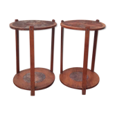 Pair of wooden side tables 1960