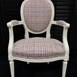 Pair of LOUIS XVI style armchairs completely restored