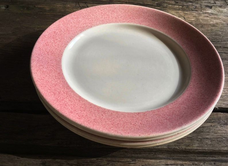 4 flat plates Badonviller, Made in France