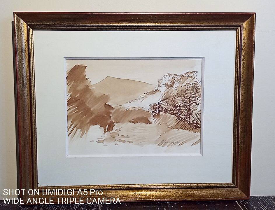 Watercolor - Christine Delessert - 22 x 31 cm - Lyonnaise school