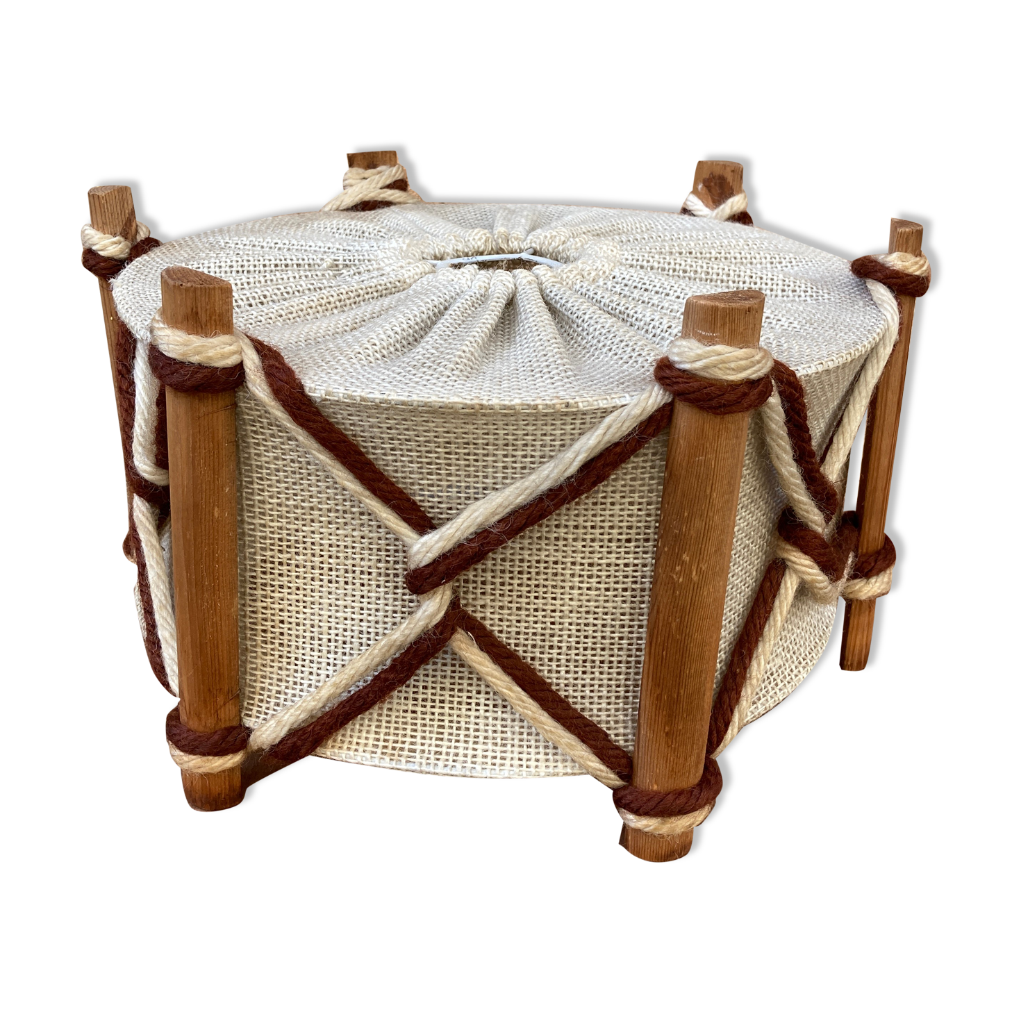 Suspension en laine et bois