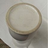 Pitcher ceramic white pitcher signed San pol