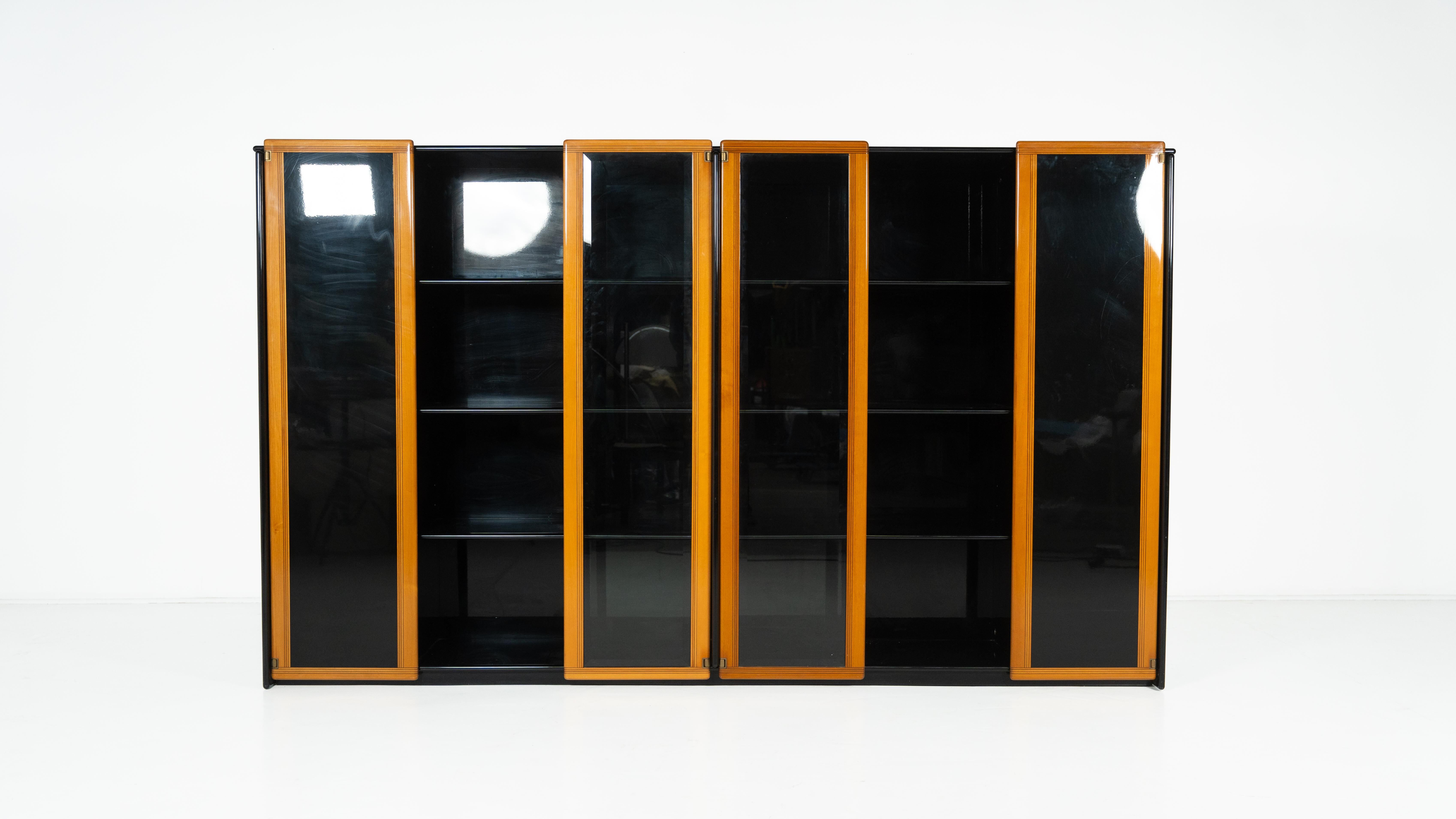 Library/Display Cabinet Artona modern mid-century by Afra and Tobia Scarpa, Maxalto