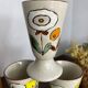 Six stoneware mazagrans