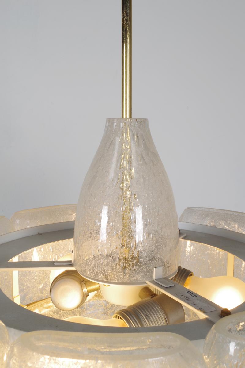 Doria iced glass chandelier
