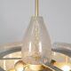 Lustre  en verre glacé de Doria