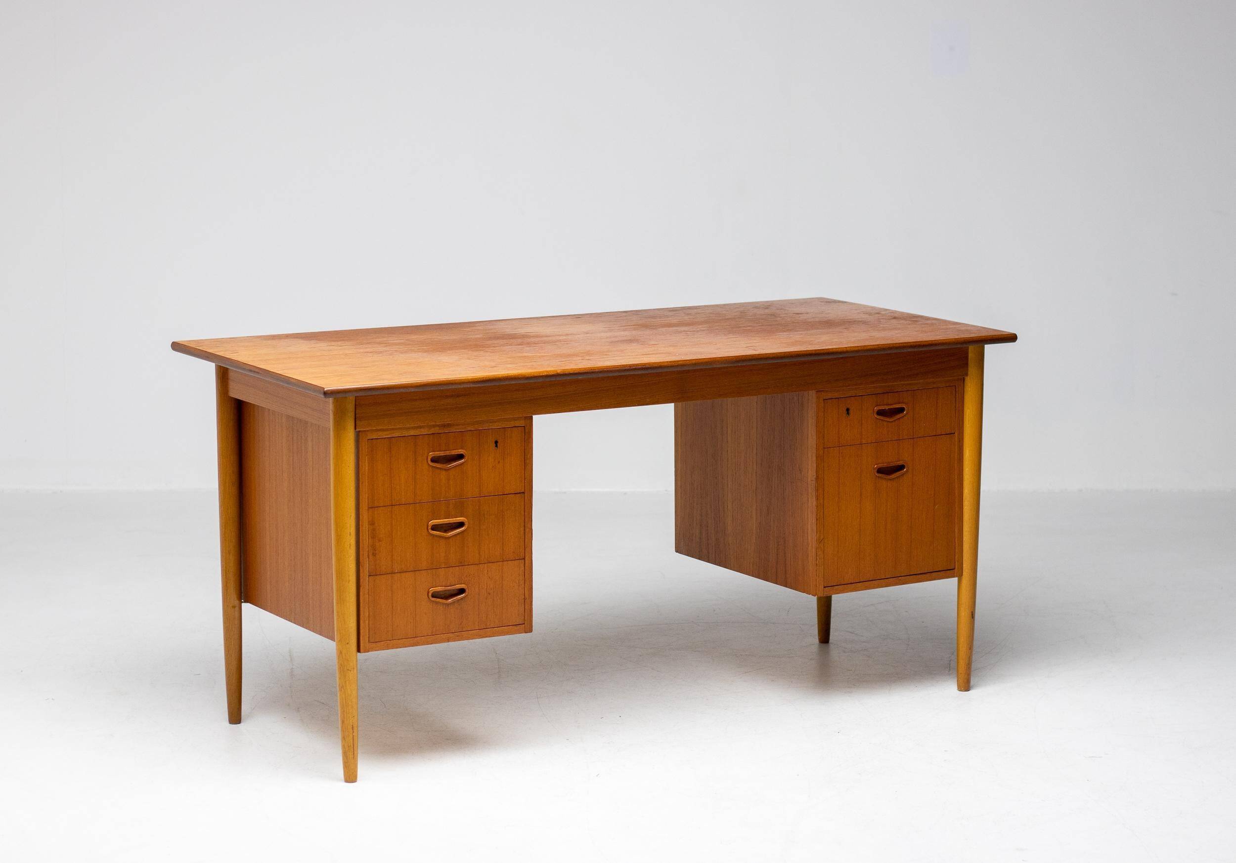 H.P. Danish modern bureau in teak