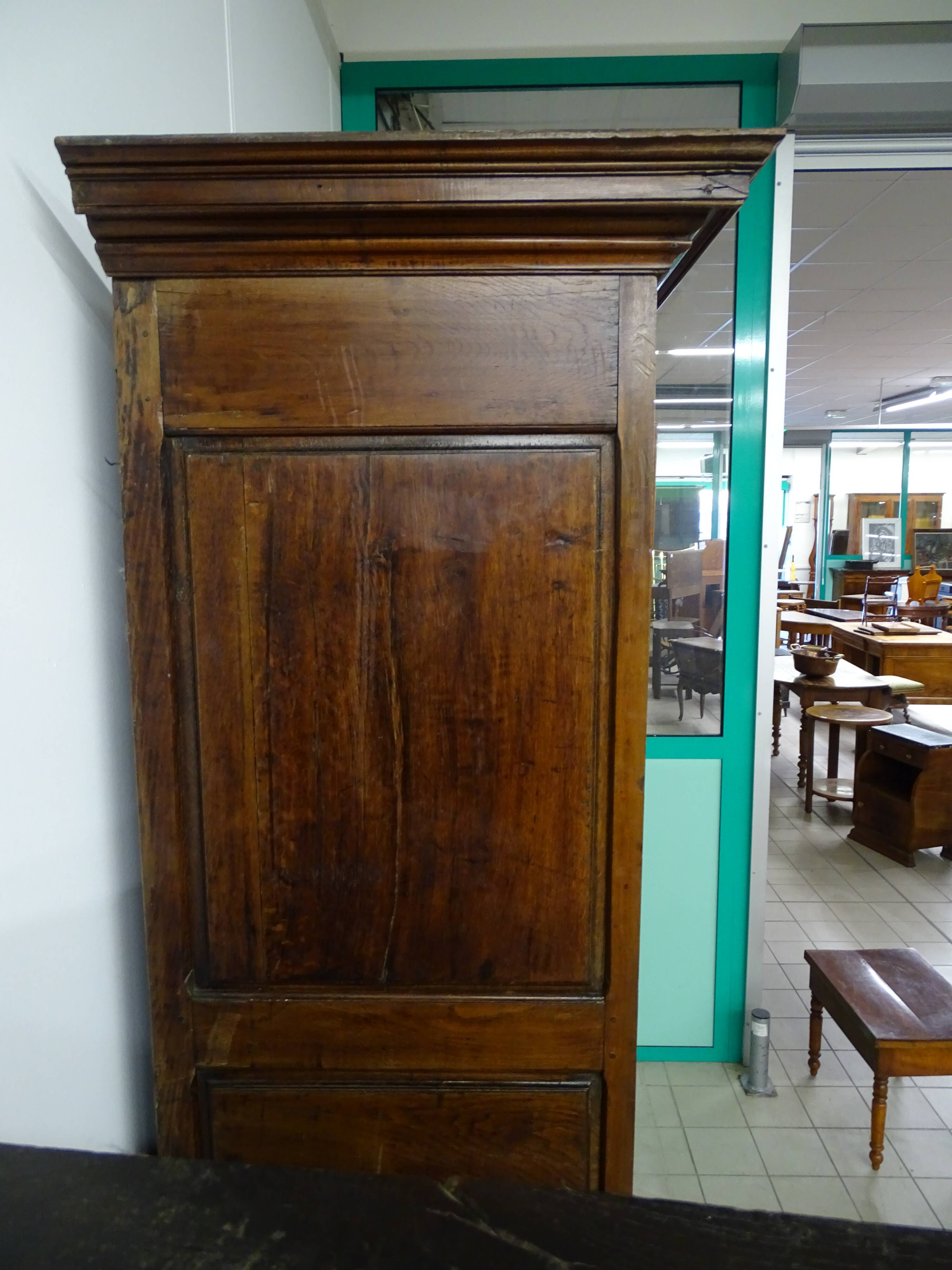 Walnut cabinet and ash magnifying glass