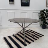 Smoked glass table