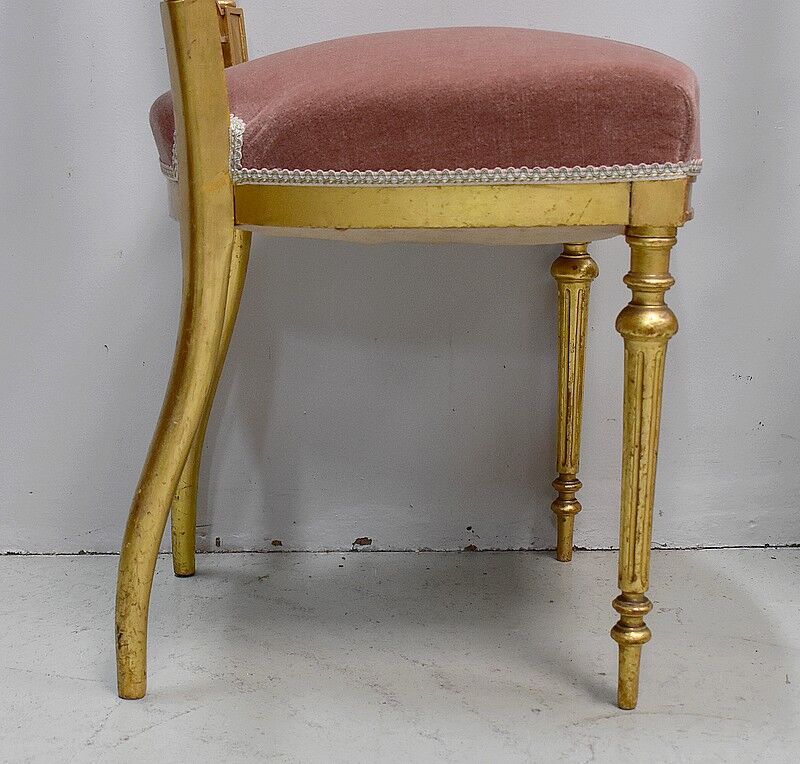Pair of Golden Wood Chairs Napoleon III Era - Part 2 of the 19th century
