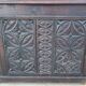 Large Gothic desk in solid oak from the 19th century.