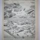 Lithographie • Port ancien 2, bateau, commerce • Gravure originale de 1898