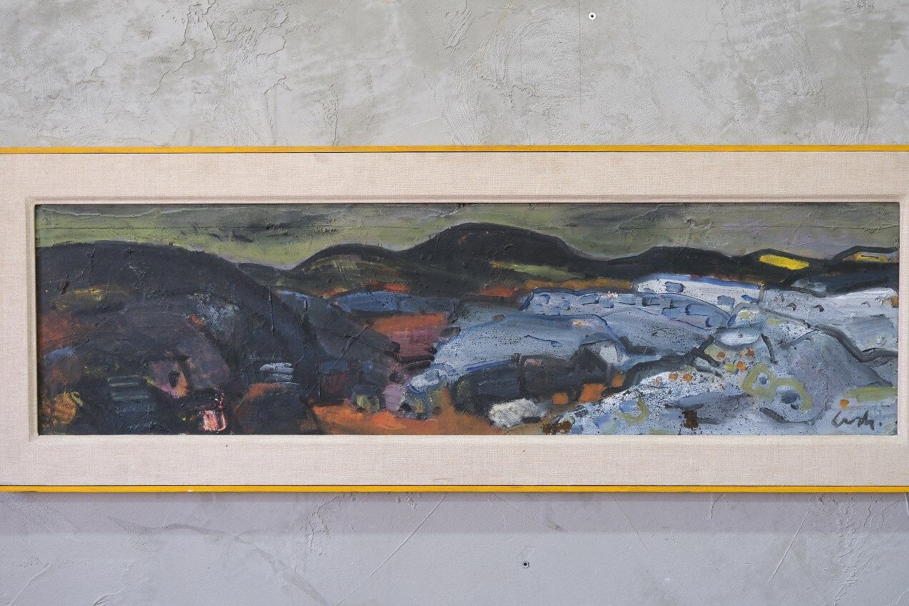 Gerhard Lundberg (1905-1980), Swedish Modern Painting, 1972, Oil on Panel, Framed