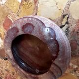 Antique reddish marble ashtray D 12 cm