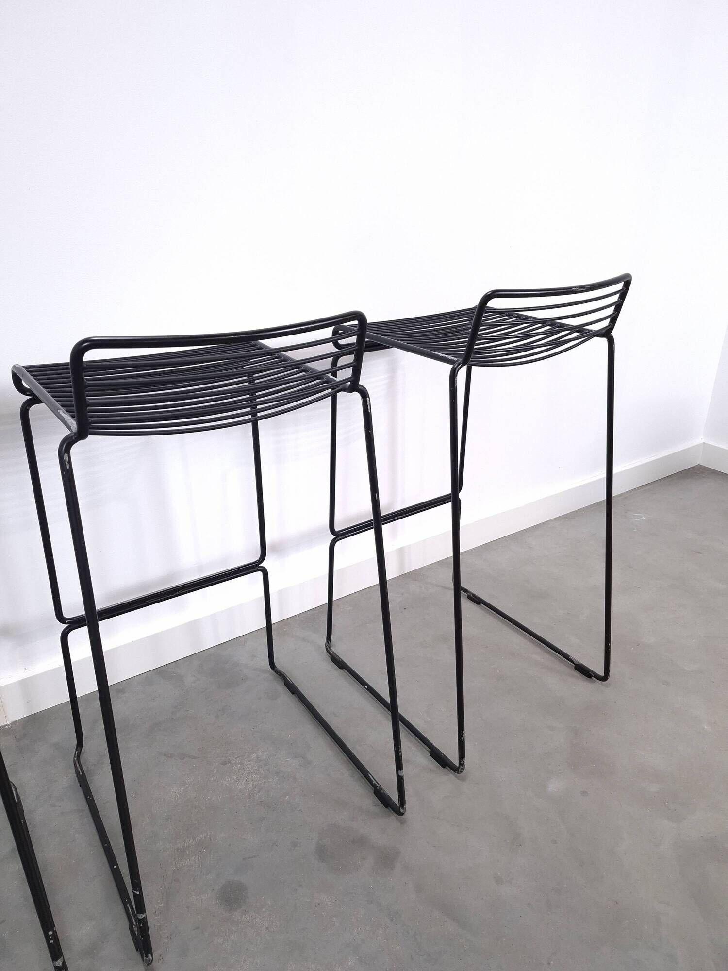 Set 4 x Zwarte HAY barkruk, Hee Welling