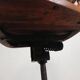 Oak office chair with a spring system and height adjustable, 1930s.