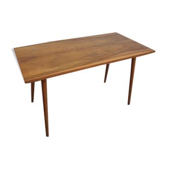 Table basse scandinave en noyer années 60/70