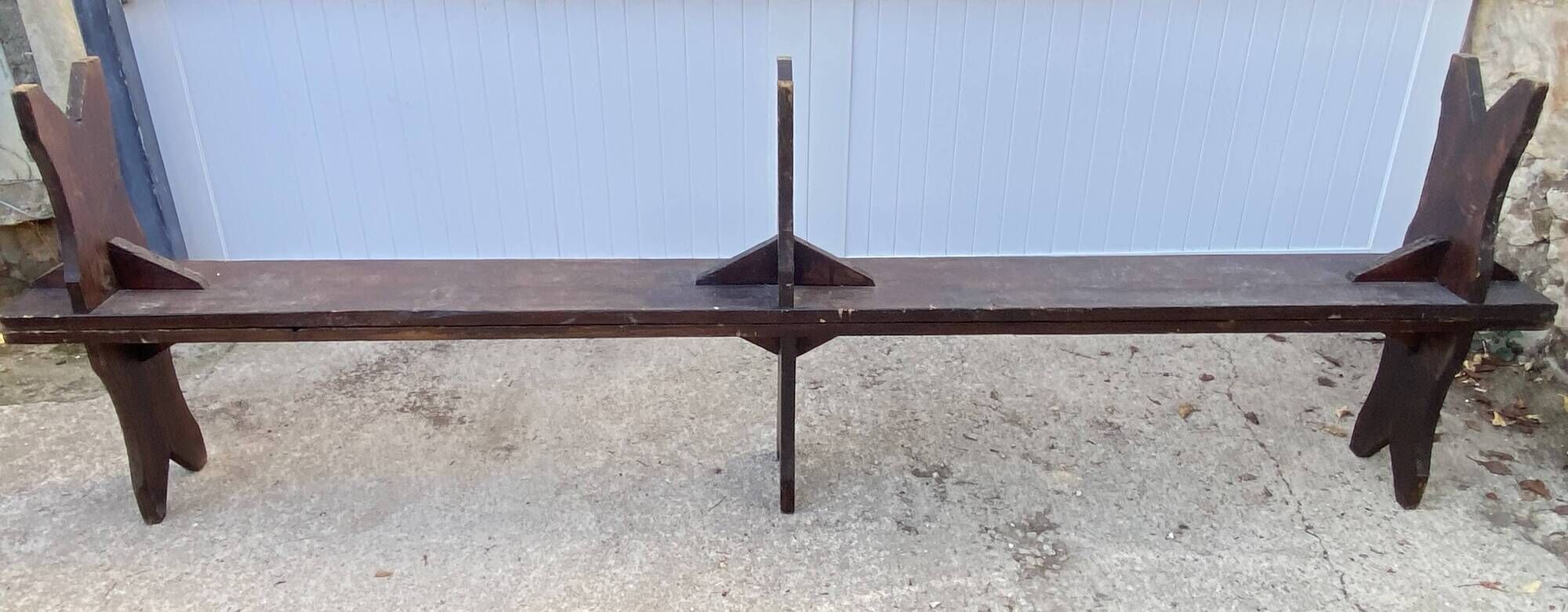 300cm solid wood farm bench for rustic farmhouse table 1950