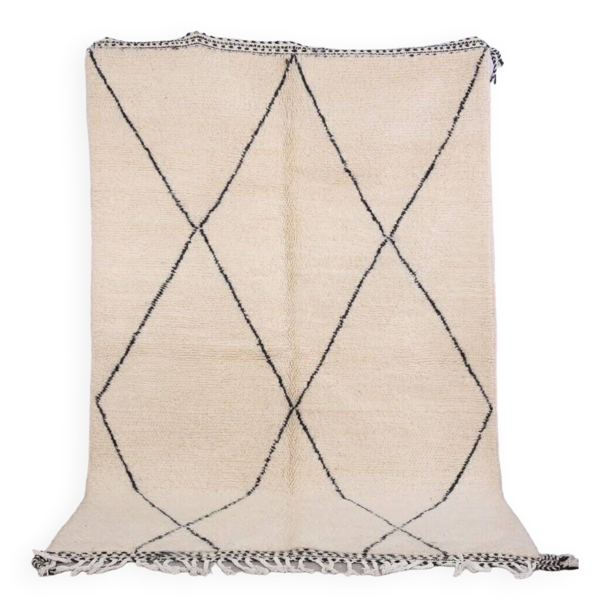 Handmade wool Berber rug 250x150 cm