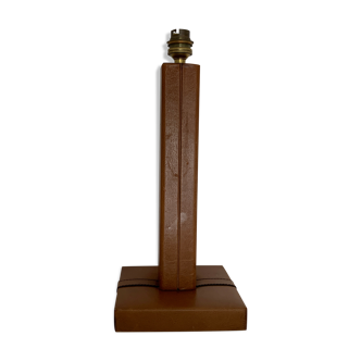 Pied de lampe en cuir Le Tanneur, 1960