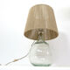 Table lamp from the 70s and 80s and its rope lampshade.