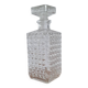 Chiseled glass whiskey decanter
