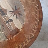 Marquetry coffee table