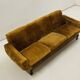 Living room set in amber velvet