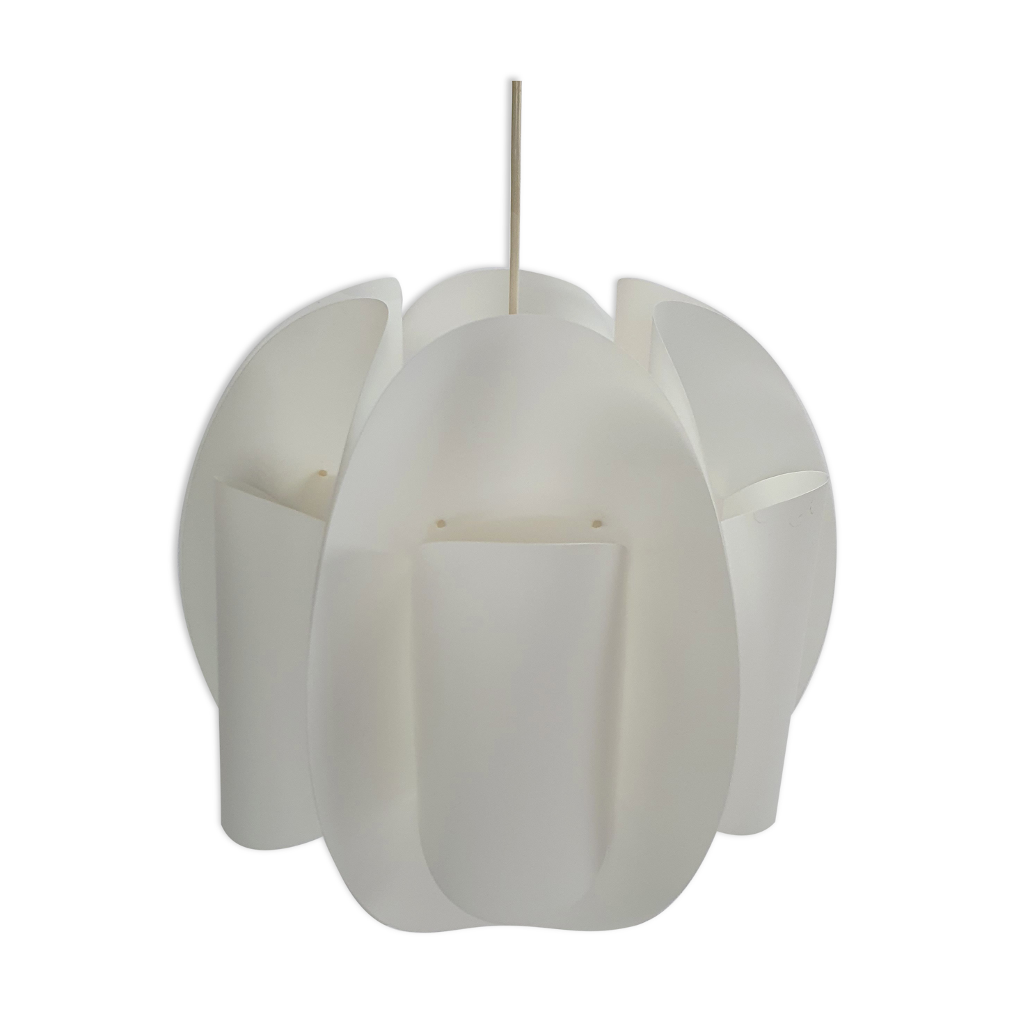 Danish plastic maxi circle pendant, 1960s