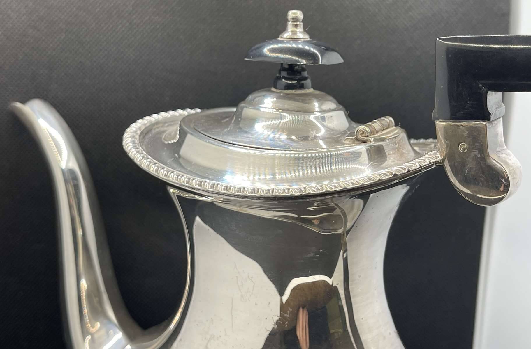 English silver metal jug from the 1930s