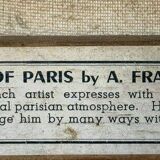 André FRANCHET (1896-1961): 2 oil paintings on canvas seen from Paris around 1940