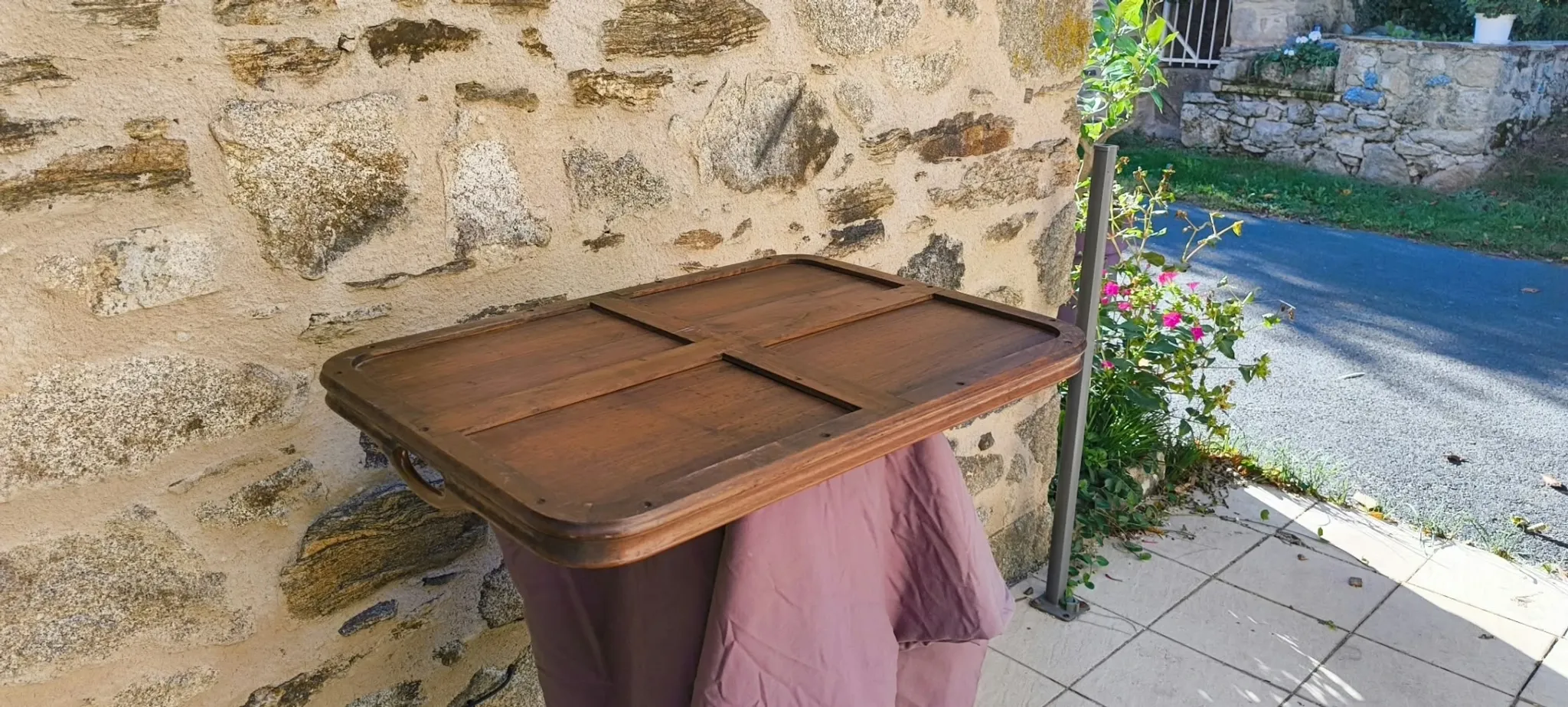 Large Art Deco wooden trays 1940 France