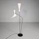 Carl Moore brass floor lamp for BAG Turgi, 1950s