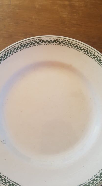 Plate in iron earth saint amand model 4015