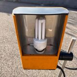 Vintage lampe Samp manade 1970 orange boomerang