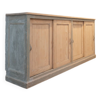 WOODEN BUFFET WITH SLIDING DOORS, 1930