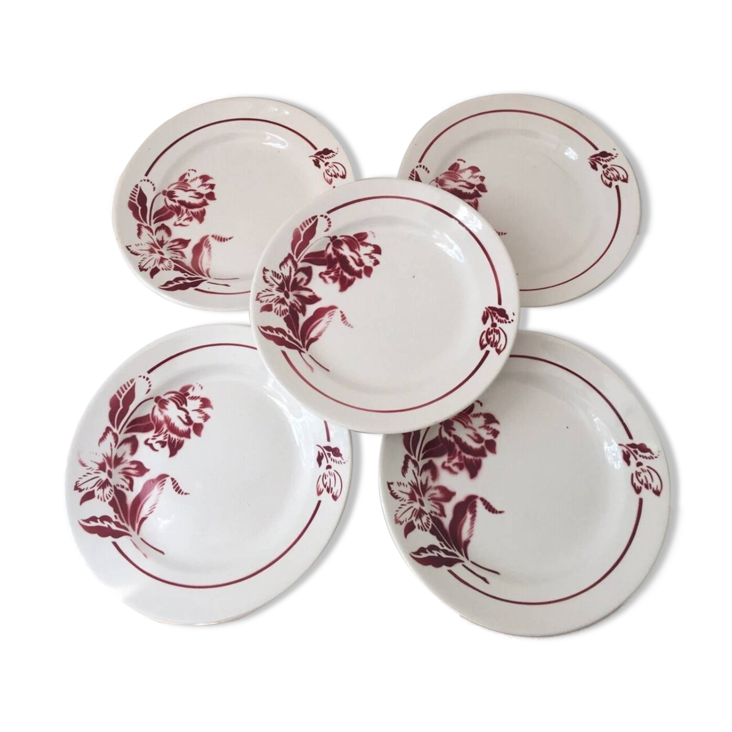 Dessert plates, Denise Digoin Sarreguemines model
