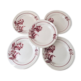 Dessert plates, Denise Digoin Sarreguemines model