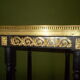 Napoleon III side table with marble top and openwork gallery.