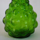 Carafe bottle in green glass bubbles Empoli 60s