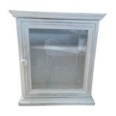 Glazed wood cabinet patinated wood dp 0522008