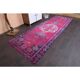 Couloir en laine turc Oushak vintage fait main 122x355