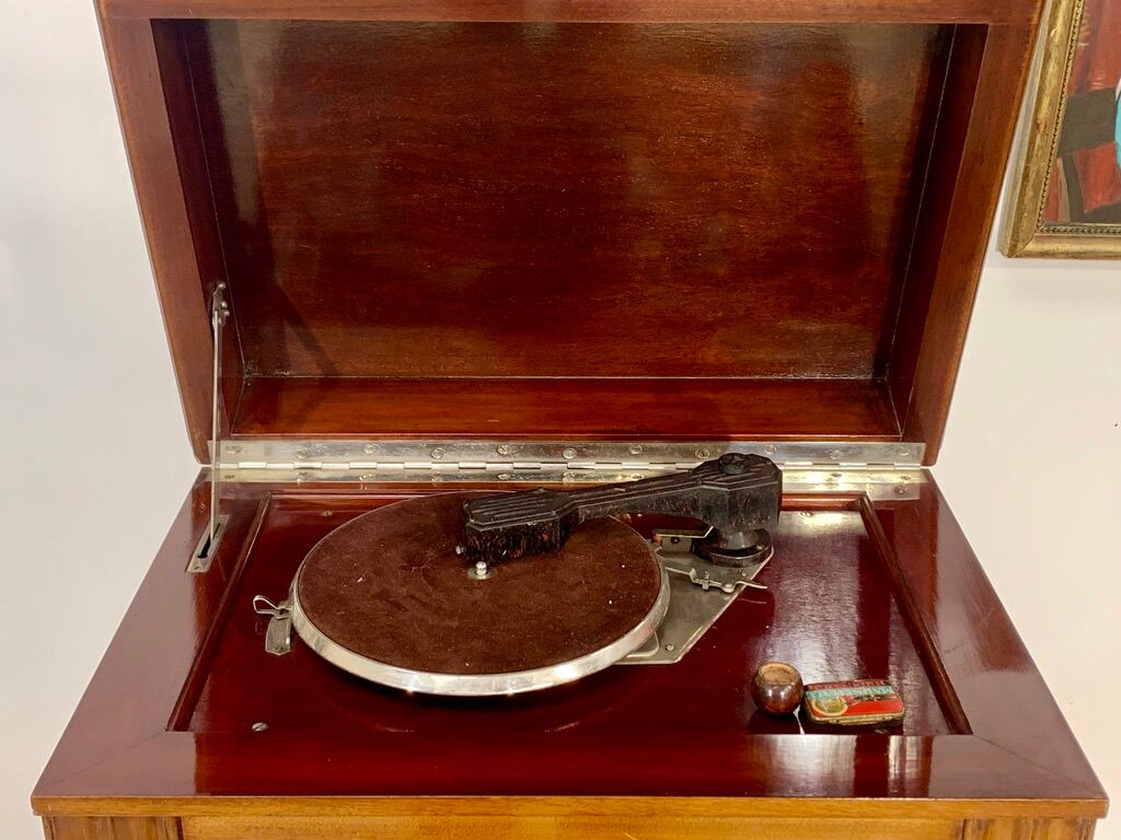 Radio Furniture and Record Player Art Deco era