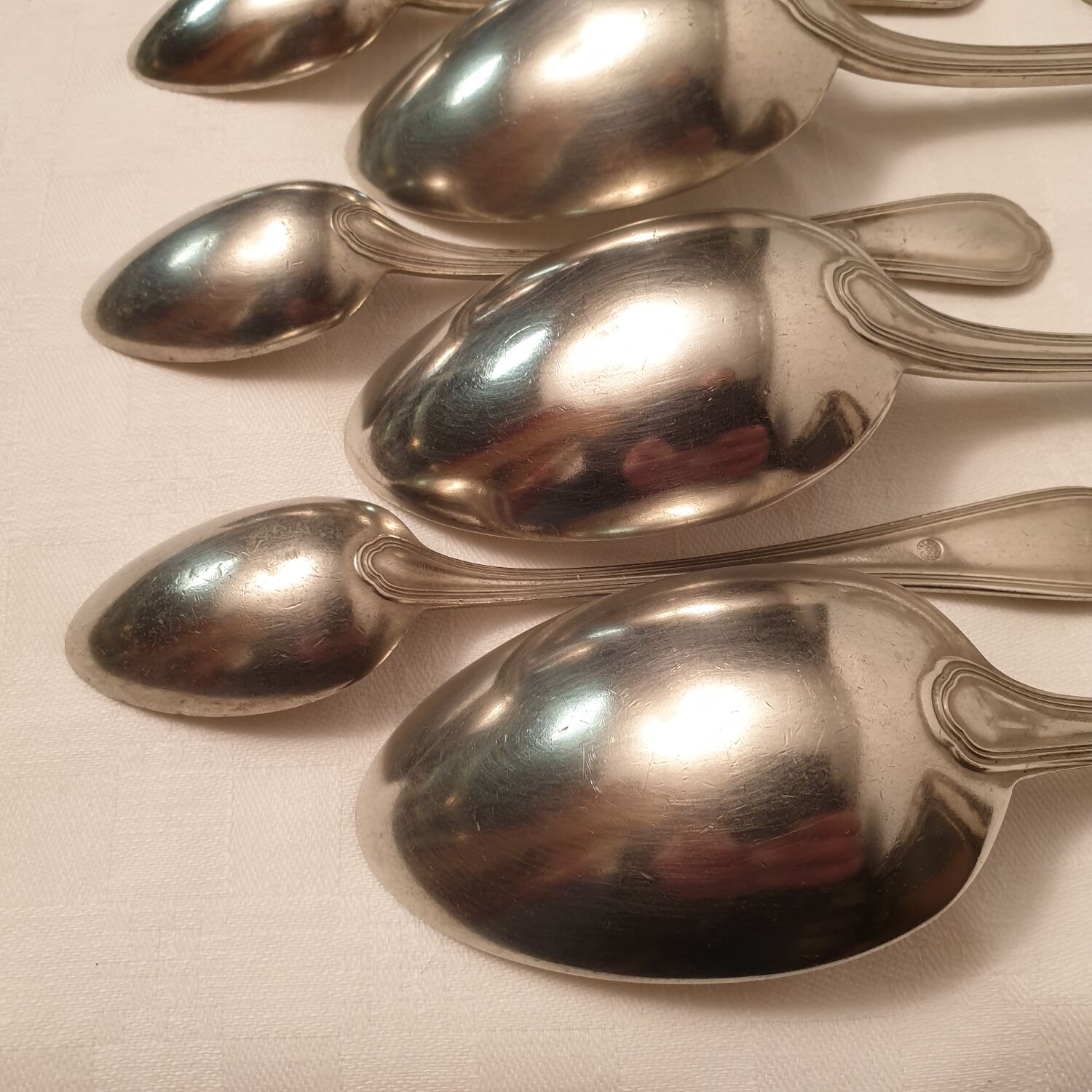 Cutlery part in silver metal christalba